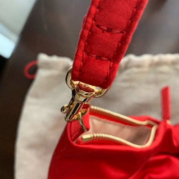 Vintage VALENTINO GARAVANI Satin Noeud d Amour Bow Clutch - Picture 10 of 13